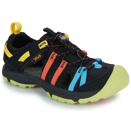 Sandali Teva per bambini e ragazzi modello K MANATEE in colore nero, ideali per l'estate e le attività all'aperto, realizzati con materiali resistenti e confortevoli. Perfetti per escursioni, passeggiate e giornate al mare. Design pratico e alla moda, questi sandali offrono supporto e stabilità per i piedi dei più giovani. Acquista ora i Teva Sandali bambino ragazzo K MANATEE Nero per una calzatura durevole e stilosa.