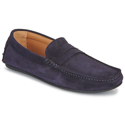 Mocassini Uomo Selected SLHSERGIO SUEDE PENNY DRIVING in colore Marine. Elegante calzatura in suede ideale per ogni occasione, combinando comfort e stile. Perfetti per un look sofisticato e casual, questi mocassini offrono versatilità e qualità. Acquista ora per valorizzare il tuo guardaroba con i mocassini Selected!