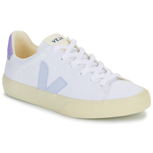 Sneakers basse Veja CAMPO CANVAS Bianco per donna, eleganti e sostenibili, perfette per ogni occasione. Design raffinato e versatile, realizzate in materiali eco-friendly. Acquista ora le tue nuove sneakers trendy!