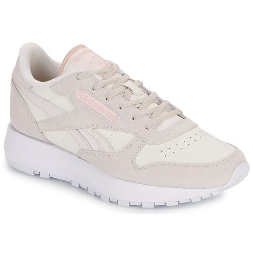 Sneakers basse Donna Reebok Classic CLASSIC LEATHER SP Beige, eleganti e versatili, perfette per look casual e sportivi. Design iconico con tomaia in pelle di alta qualità, suola in gomma per un'ottima aderenza. Ideali per ogni occasione, da indossare con jeans o leggings. Acquista ora le tue Reebok Classic per un comfort senza pari e uno stile senza tempo.
