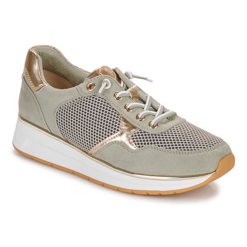 Sneakers basse Marco Tozzi 2-23731-42-765 in verde per donna, ideali per un look casual e alla moda. Comfort e stile uniti in un'unica scarpa, perfette per ogni occasione.
