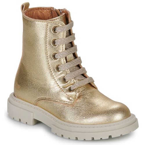 Stivaletti Little Mary MINA Oro per bambina, eleganti e confortevoli, ideali per occasioni speciali e uso quotidiano. Design unico e resistente, perfetti per completare il look delle piccole. Disponibili in colore oro, un must-have per la moda infantile.