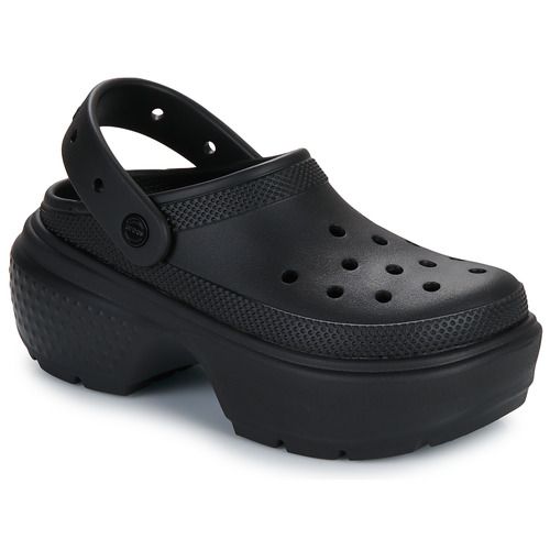 Zoccoli Donna Crocs Stomp Clog Nero - Scarpe comode e leggere, perfette per il tempo libero. Design elegante e versatile, ideali per ogni occasione. Comfort assoluto con suola antiscivolo per una passeggiata sicura. Disponibili in diverse taglie. Acquista ora i tuoi Crocs Stomp Clog per un look alla moda e pratico!
