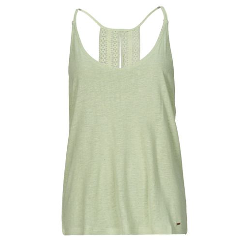Alt text: "Kaporal FABIA Verde Top Donna: elegante top verde per donna, ideale per outfit estivi, realizzato in materiali morbidi e leggeri. Perfetto per abbinamenti casual e sofisticati, un must-have per il tuo guardaroba."
