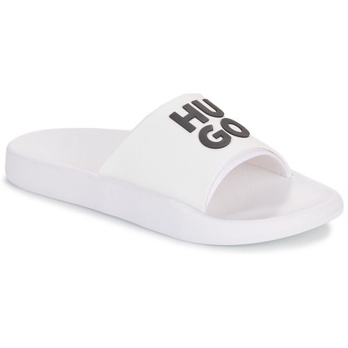 Ciabatte Uomo HUGO Nil_Slid_mdtpu_N Bianco, eleganti e comode, perfette per l'estate. Realizzate con materiali di alta qualità, queste ciabatte offrono un design moderno e un comfort duraturo, ideali per l'uso quotidiano e per il tempo libero. Scegli HUGO per uno stile distintivo e alla moda.