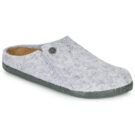 Birkenstock Zermatt Estrecho Gris Pantuflas Mujer - 1