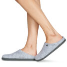 BIRKENSTOCK Zermatt Stretto Grigio Pantofole Donna - 8