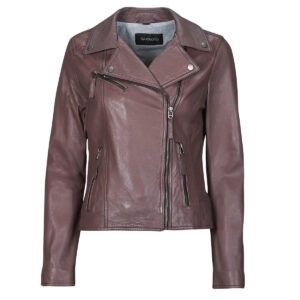 Giacca in pelle  Oakwood  CLIPS  Marrone -   Giacche in pelle Donna