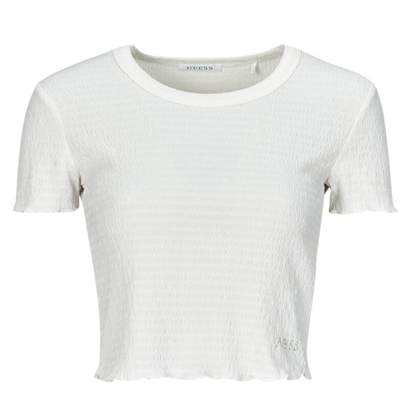 T-Shirt Guess CN SMOKED Bianco T-shirt maniche corte Donna - 1