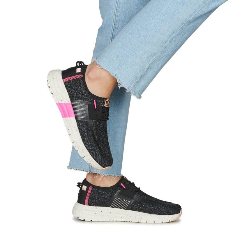 HEYDUDE  Sirocco W Sport Stripe  Nero -  Sneakers basse Donna - 8