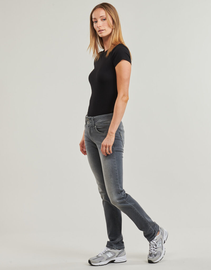 Jeans Slim Pepe jeans SLIM JEANS LW Grigio Jeans Slim Donna - 3