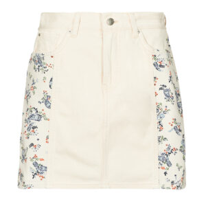 Gonne corte  Pepe jeans  MINI SKIRT HW PAISLEY  Beige -  Gonne corte Abbigliamento Donna