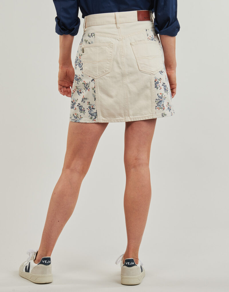 Kurze R&ouml;cke Pepe jeans MINI SKIRT HW PAISLEY Beige Kurze R&ouml;cke Damen - 4