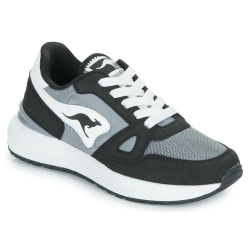 Scarpe bambini ragazzo Kangaroos K-Sneak Jay Nero, scarpe sportive eleganti e comode, perfette per attività quotidiane e occasioni speciali. Design trendy e robusto, ideali per garantire stile e comfort ai tuoi figli. Disponibili in diverse taglie.