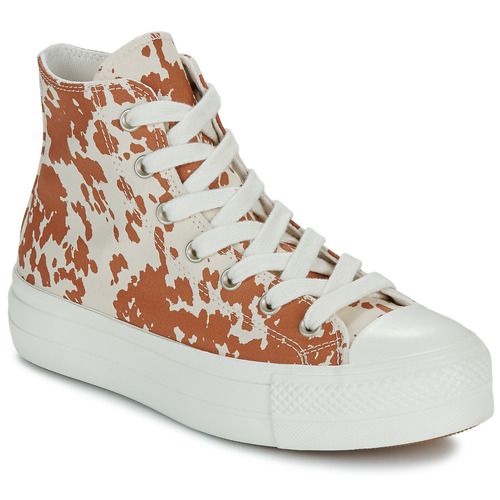 Sneakers alte Converse CHUCK TAYLOR ALL STAR LIFT in marrone per donna, ideali per uno stile casual e trendy. Comfort e versatilità per ogni occasione.