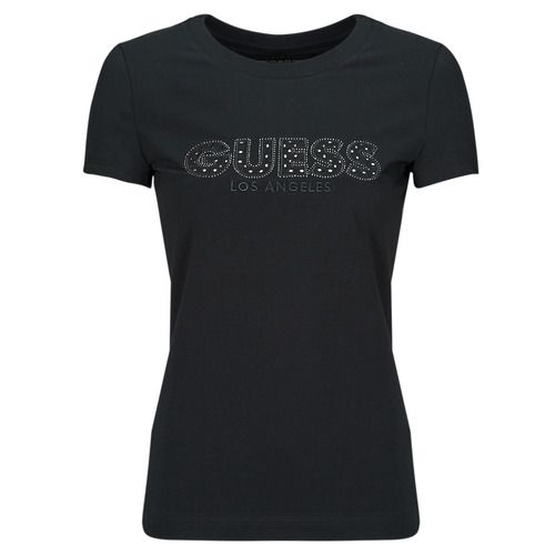 T-shirt Guess SANGALLO TEE Nero maniche corte per donna, elegante e alla moda, ideale per un look casual-chic. Perfetta per ogni occasione, realizzata con materiali di alta qualità per garantire comfort e stile. Acquista ora la tua T-shirt Guess SANGALLO TEE per valorizzare il tuo guardaroba!