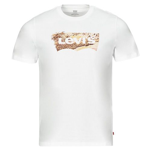 T-shirt uomo Levis GRAPHIC CREWNECK TEE Bianco, maniche corte, stile casual, ideale per un look contemporaneo. Essenziale per il guardaroba maschile, logo Levis ben visibile per un tocco di autenticità. Perfetta per abbinamenti versatili.