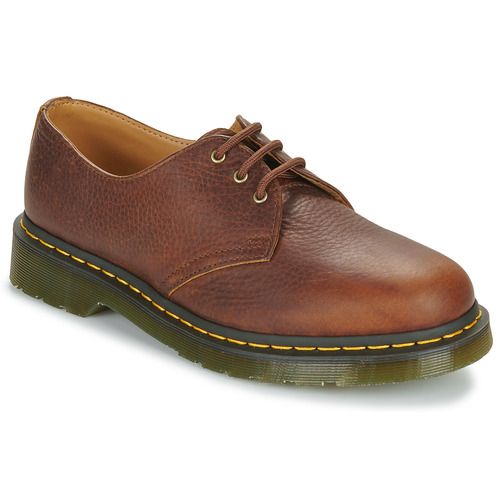 Scarpa Dr. Martens 1461 CASHEW AMBASSADOR Marrone Derby per donna, realizzata in pelle di alta qualità, caratterizzata da un design elegante e versatile, perfetta per ogni occasione. Ideale per chi cerca comfort e stile nella propria calzatura.