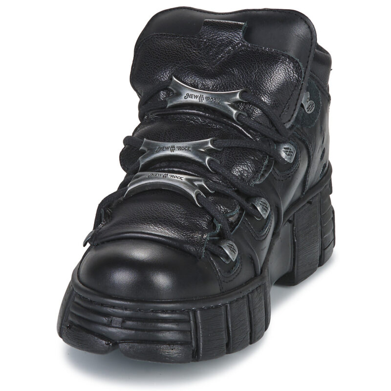 New Rock  BASANE  Nero -  Derby Donna - 3
