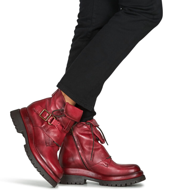 Airstep / AS98 DIBLA BUCKLE Rojo - Botines de mujer - 8