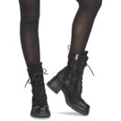 Airstep AS98 EASY LACE Schwarz - Damen-Ankle-Boots - 8