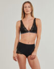 Triangolo/Senza ferretto Emporio Armani VICHY MESH LACE Nero Senza ferretto Donna - 2