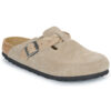 BIRKENSTOCK Boston Braided Suede / Taupe / Stretto Beige Zoccoli Donna