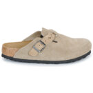 BIRKENSTOCK Boston Braided Suede / Taupe / Stretto Beige Zoccoli Donna - 2
