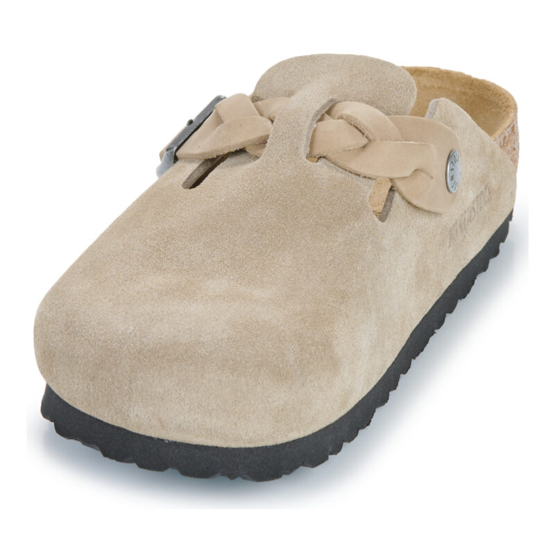 BIRKENSTOCK Boston Braided Suede / Taupe / Stretto Beige Zoccoli Donna - 3
