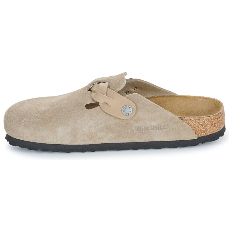 BIRKENSTOCK Boston Braided Suede / Taupe / Stretto Beige Zoccoli Donna - 4