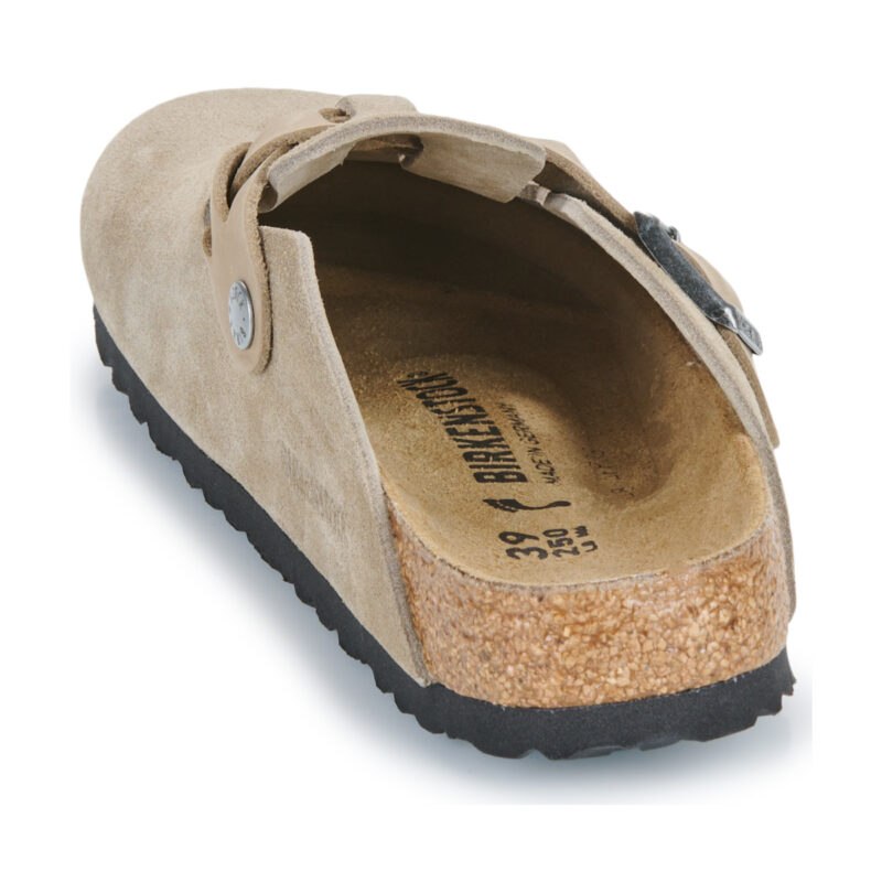 BIRKENSTOCK Boston Braided Suede / Taupe / Stretto Beige Zoccoli Donna - 5