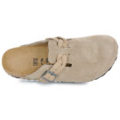 BIRKENSTOCK Boston Braided Suede / Taupe / Stretto Beige Zoccoli Donna - 6