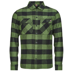 Camicia a maniche lunghe  Dickies  NEW SACRAMENTO SHIRT PINE GREEN  Kaki -  Camicie a maniche lunghe Uomo