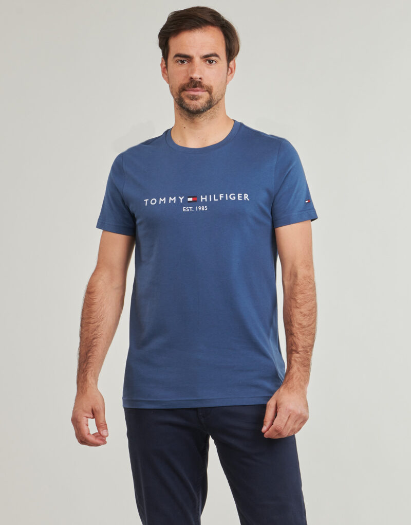 T-shirt Tommy Hilfiger LOGO TEE Blu T-shirt maniche corte Uomo - 2