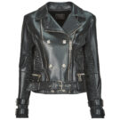 veste Guess MYLA MOTO Nero Giubbotti Donna - 1