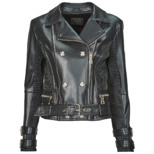Giubbotto  Guess  MYLA MOTO  Nero -  Giubbotti Donna