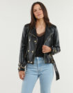 veste Guess MYLA MOTO Nero Giubbotti Donna - 2