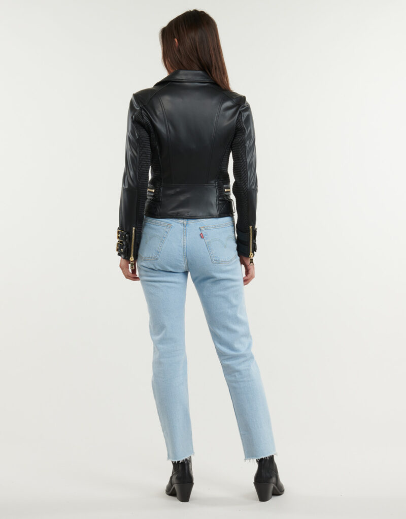 veste Guess MYLA MOTO Nero Giubbotti Donna - 4