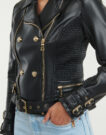 veste Guess MYLA MOTO Nero Giubbotti Donna - 5