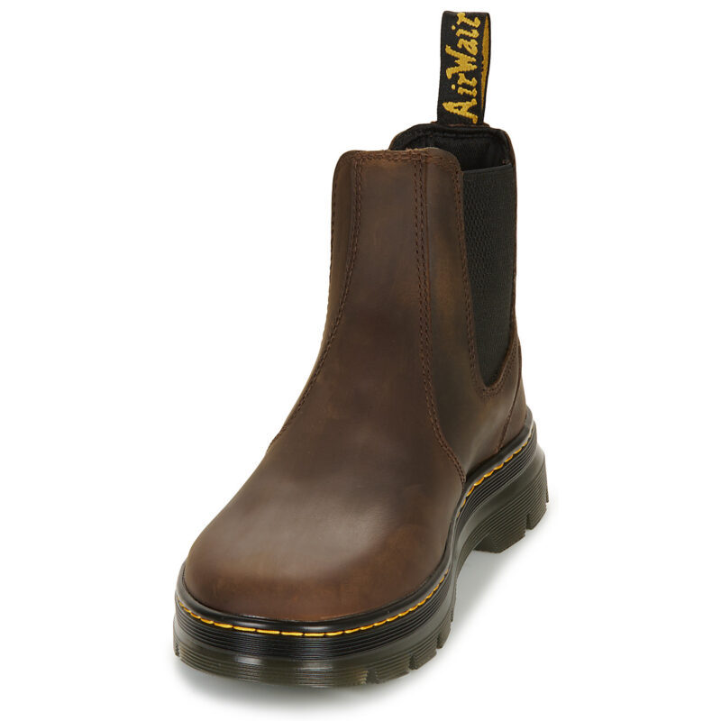 Dr. Martens EMBURY DARK BROWN CRAZY HORSE Marron Bottines Homme - 3