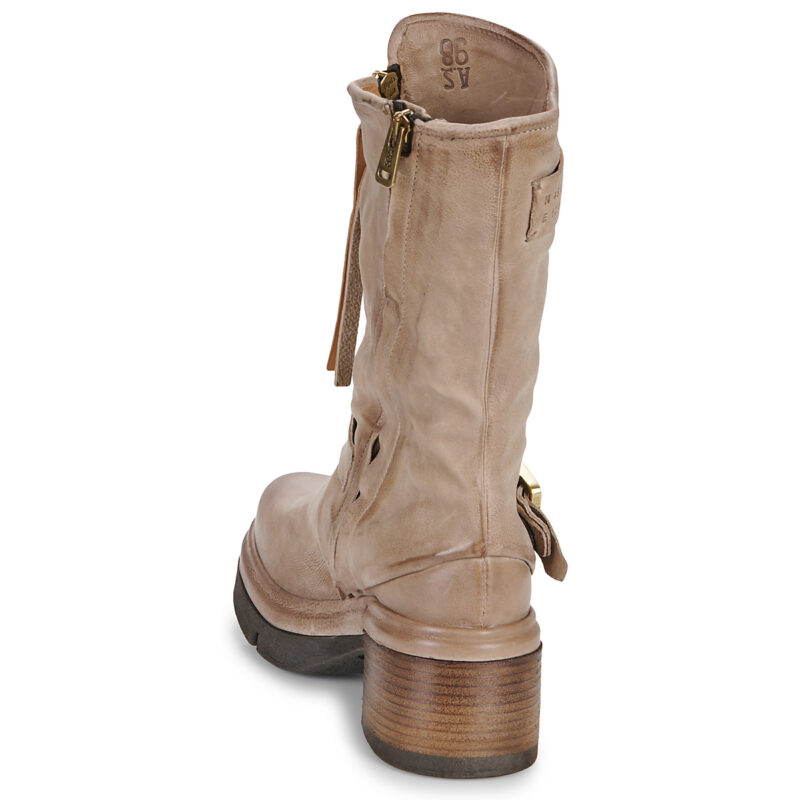 Airstep / AS98 TRAVERSA Beige Damen-Ankle-Boots - Gr&ouml;&szlig;e 5