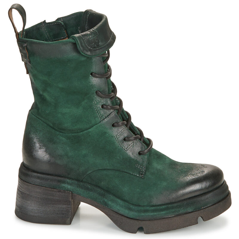 Airstep / AS98 A89214-101-6906 Gr&uuml;ne Damen-Ankle-Boots - Gr&ouml;&szlig;e 2