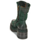 Airstep / AS98 A89214-101-6906 Gr&uuml;ne Damen-Ankle-Boots - Gr&ouml;&szlig;e 5