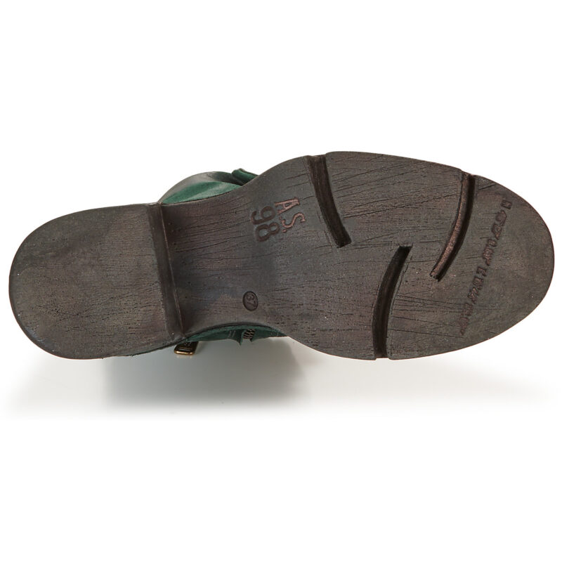 Airstep / AS98 A89214-101-6906 Gr&uuml;ne Damen-Ankle-Boots - Gr&ouml;&szlig;e 7