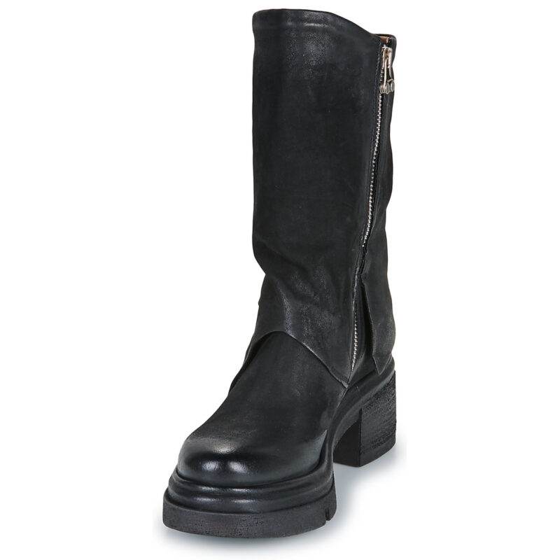 Airstep / AS98 0 Schwarze Damen-Ankle-Boots - Gr&ouml;&szlig;e 3