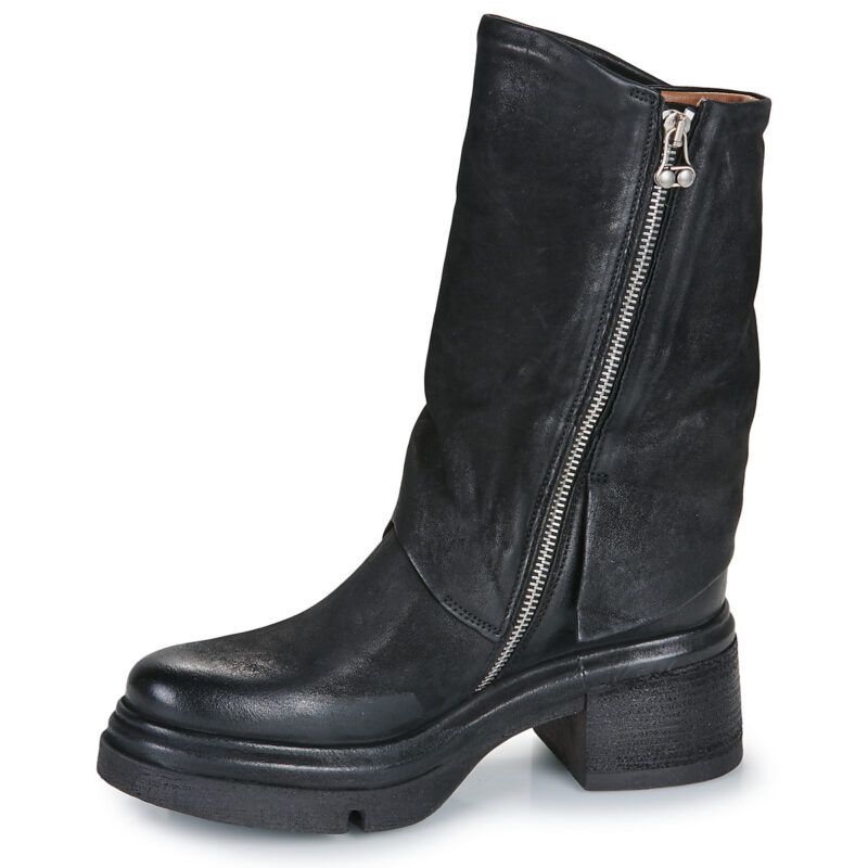 Airstep / AS98 0 Schwarze Damen-Ankle-Boots - Gr&ouml;&szlig;e 4