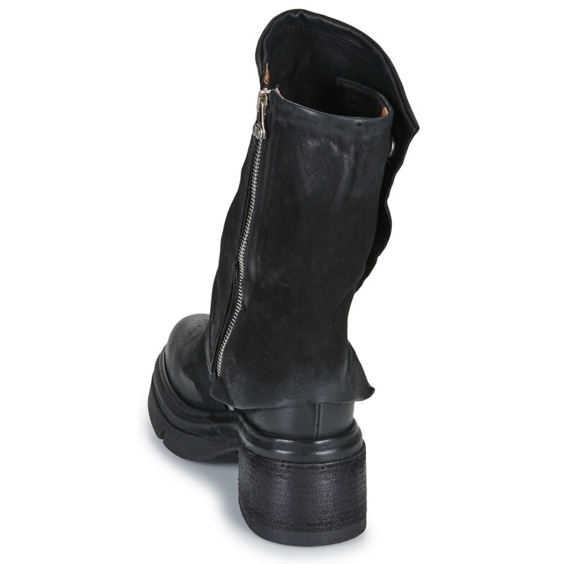 Airstep / AS98 0 Schwarze Damen-Ankle-Boots - Gr&ouml;&szlig;e 5