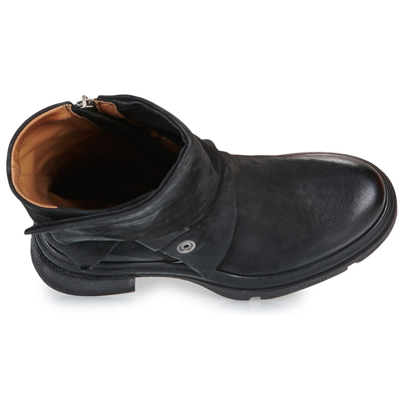 Airstep / AS98 0 Schwarze Damen-Ankle-Boots - Gr&ouml;&szlig;e 6