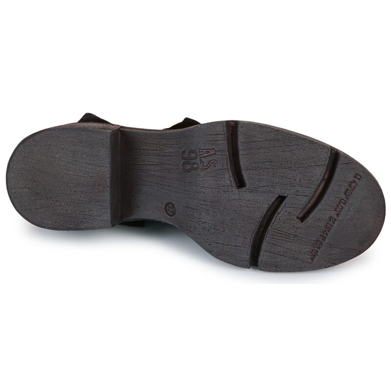 Airstep / AS98 0 Schwarze Damen-Ankle-Boots - Gr&ouml;&szlig;e 7