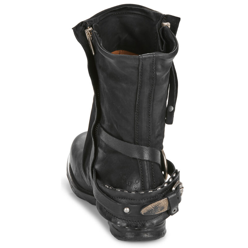Airstep / AS98 A50238-101-6002 Schwarze Damen-Ankle-Boots - Gr&ouml;&szlig;e 5